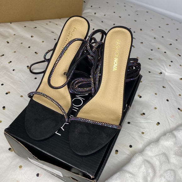 Coming In Hot Rhinestone Heeled Sandal - Picture 2 of 4